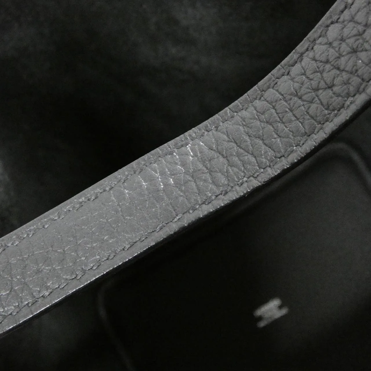 HERMES Picotin 056289CK Handbag Clemence 黑色 Clemence 皮 中古品A - 縮圖 5