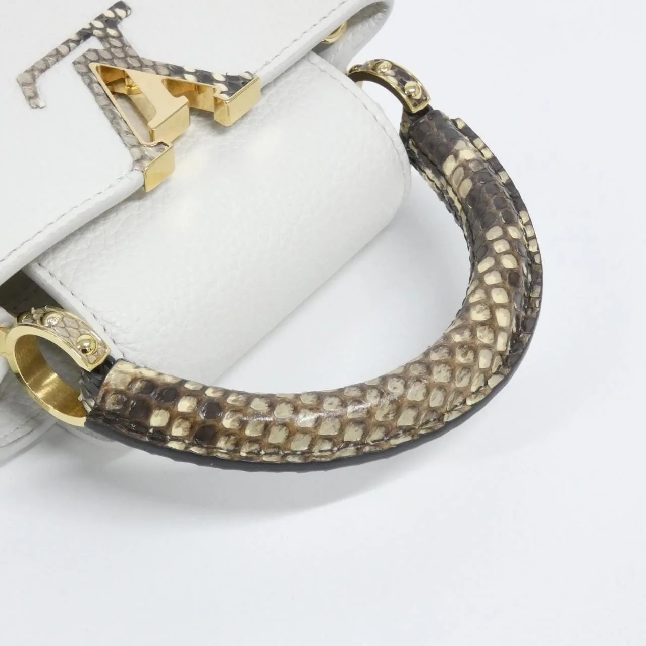 LOUIS VUITTON Capucines N98477 Handbag Leather Black Leather Rank A - Thumbnail 7