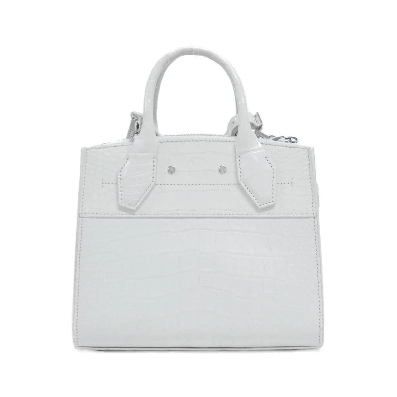 LOUIS VUITTON Steamer Handbag Leather Black Leather Rank A - Thumbnail 2