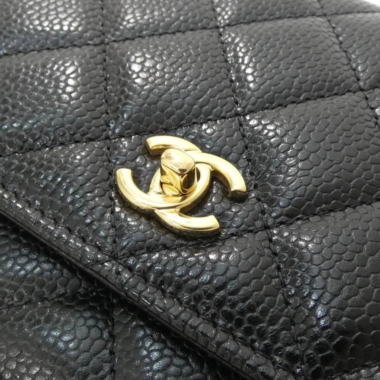 CHANEL AP4241 Wallet Grained Calfskin Black Grained Calfskin Unused - Thumbnail 4