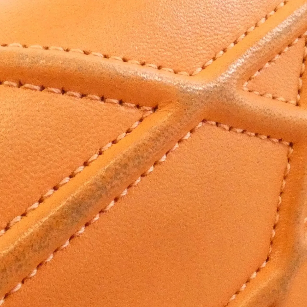 DIOR Shoulder Leather 橙色 皮革 中古品B - 縮圖 4