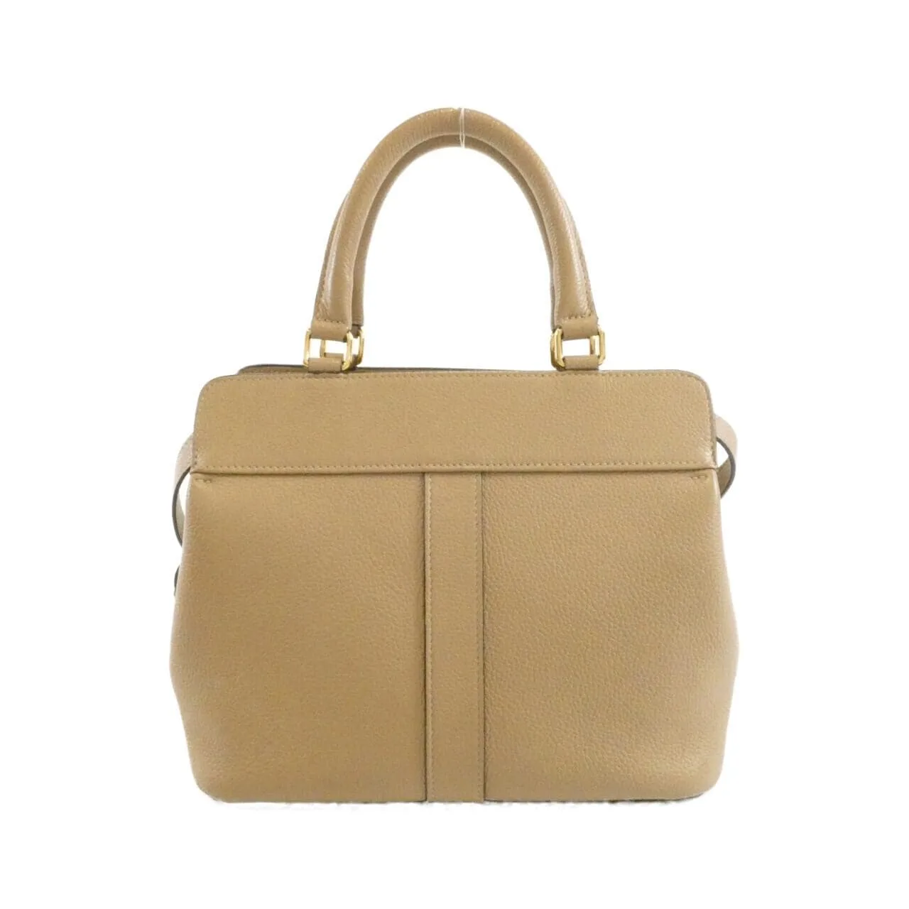 CELINE Cabas 191963CRE Handbag Leather Beige Leather Rank B - Thumbnail 2