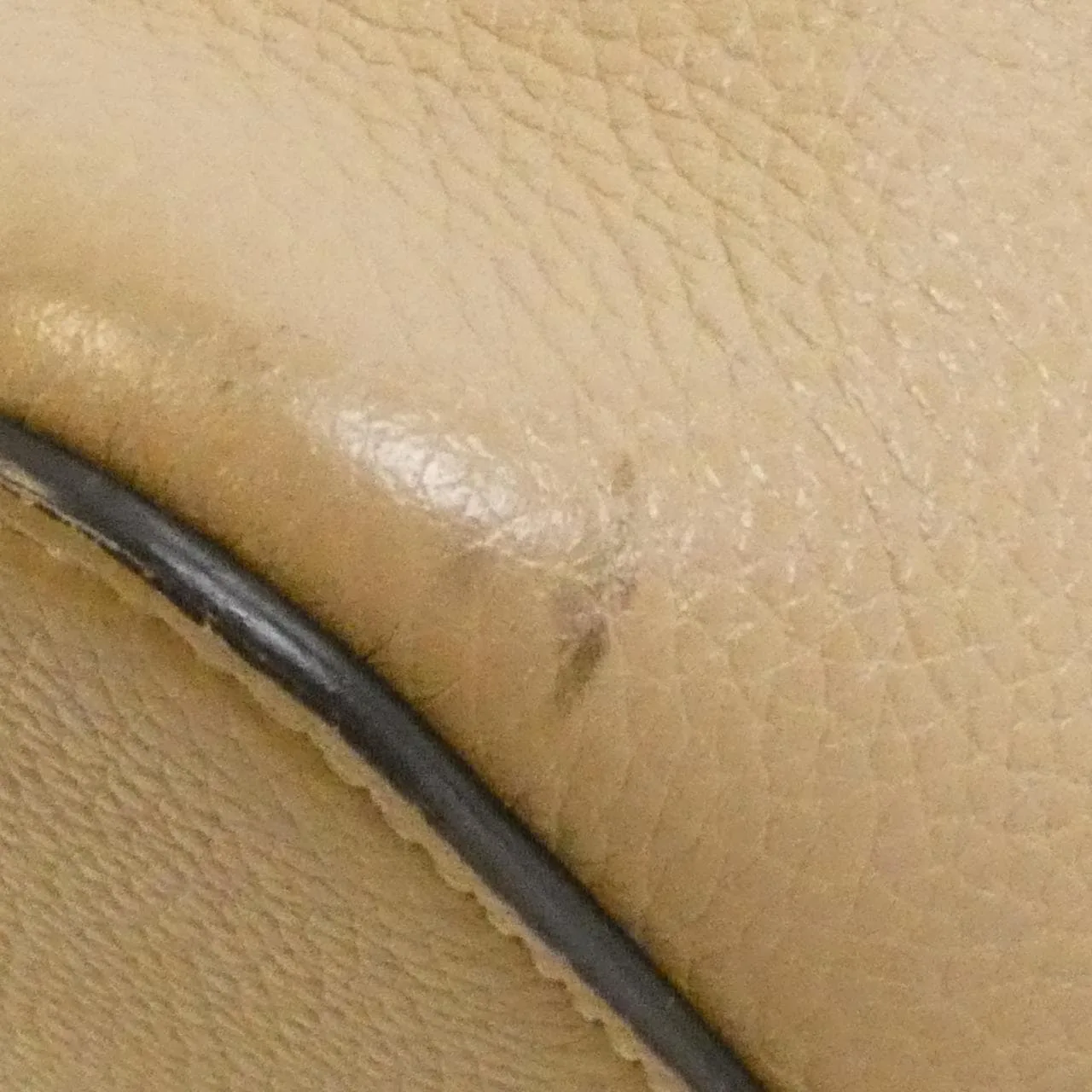 CELINE Cabas 191963CRE Handbag Leather Beige Leather Rank B - Thumbnail 4