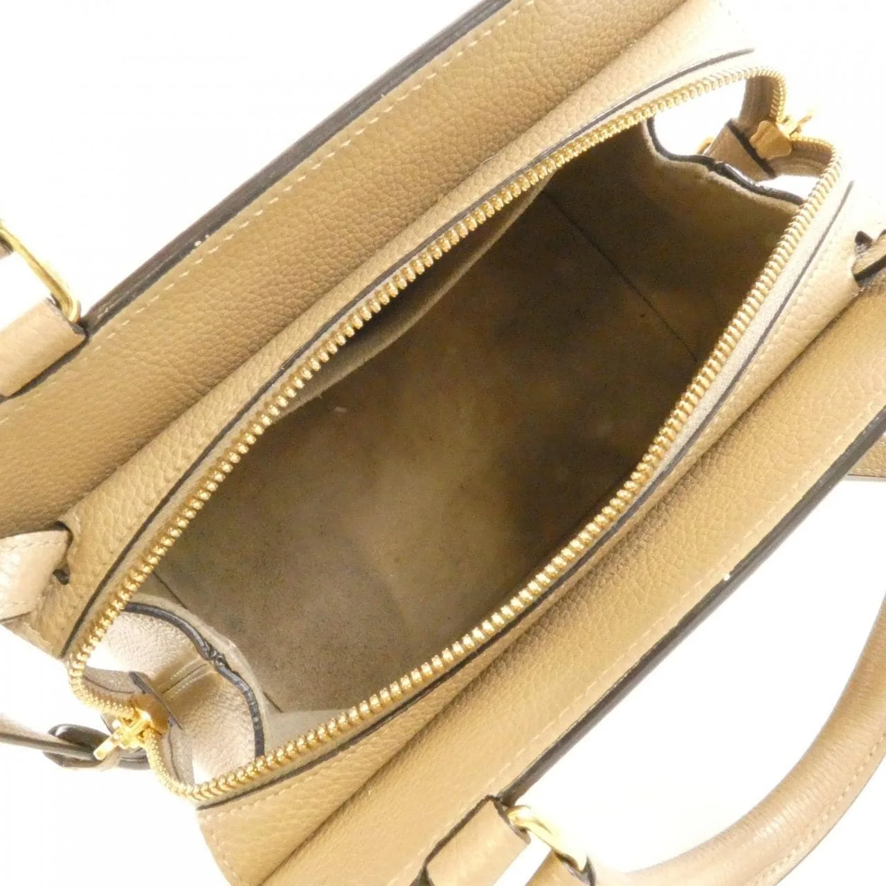 CELINE Cabas 191963CRE Handbag Leather Beige Leather Rank B - Thumbnail 9