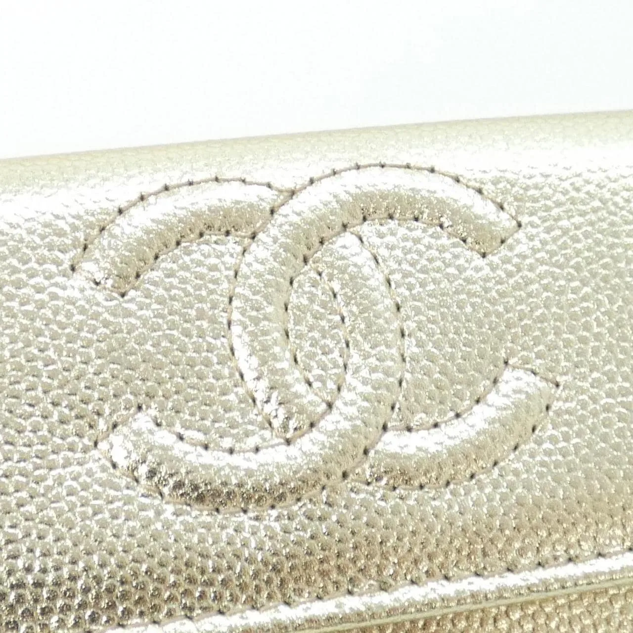 CHANEL AP4655 Wallet Grained Calfskin Gold Grained Calfskin Unused - Thumbnail 3