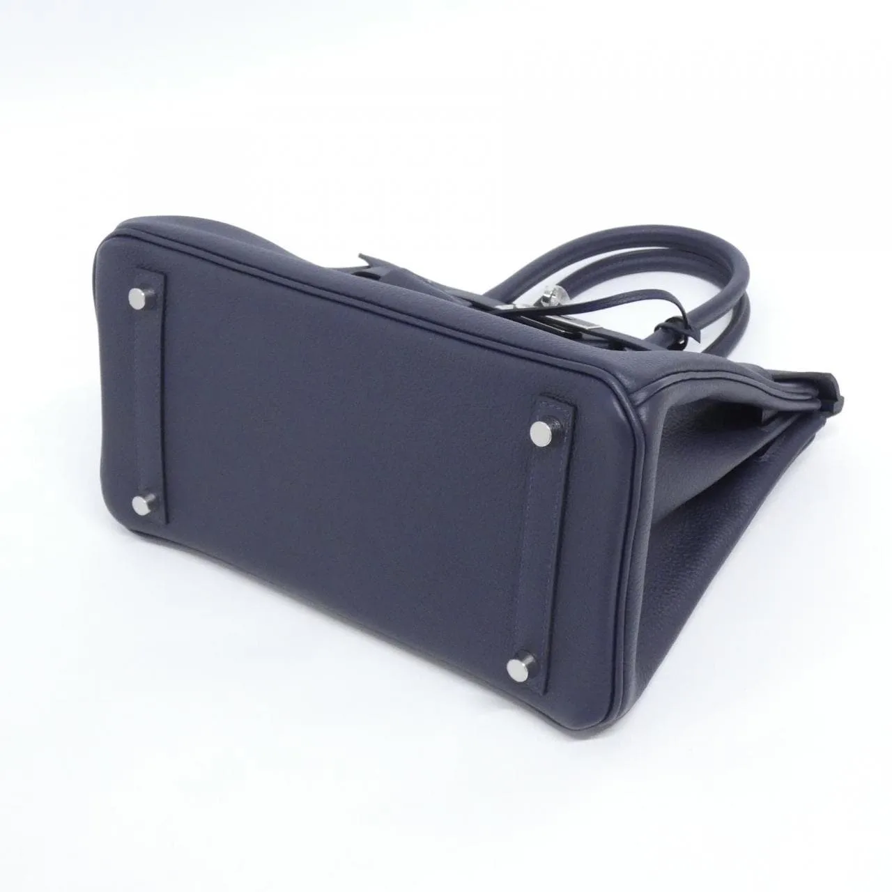 HERMES 030520CK Handbag Togo Blue Togo Leather - Thumbnail 3