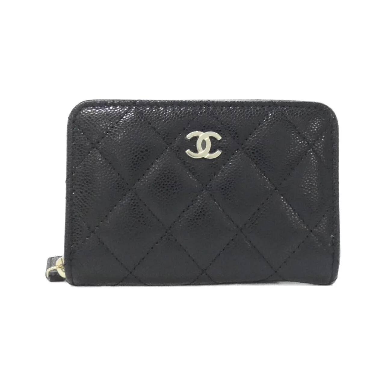 CHANEL Timeless Classic AP3686 Coin Case Grained Calfskin Black