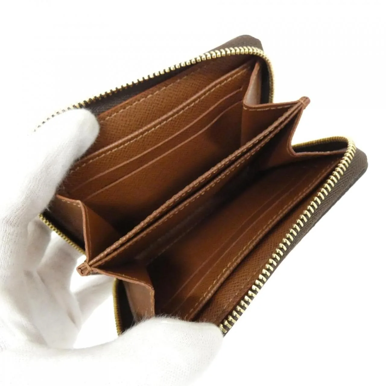 LOUIS VUITTON M60067 Coin Case Monogram 黑色 Monogram 中古品A - 縮圖 3