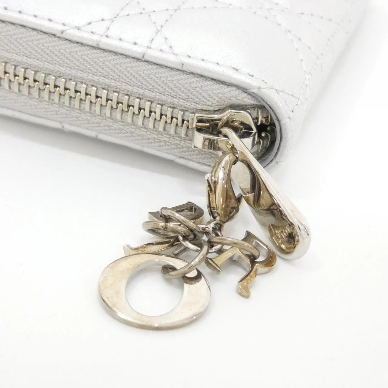 DIOR Lady Dior S0985PNHN Coin Case Lambskin 黑色 羊皮 中古品A - 縮圖 3