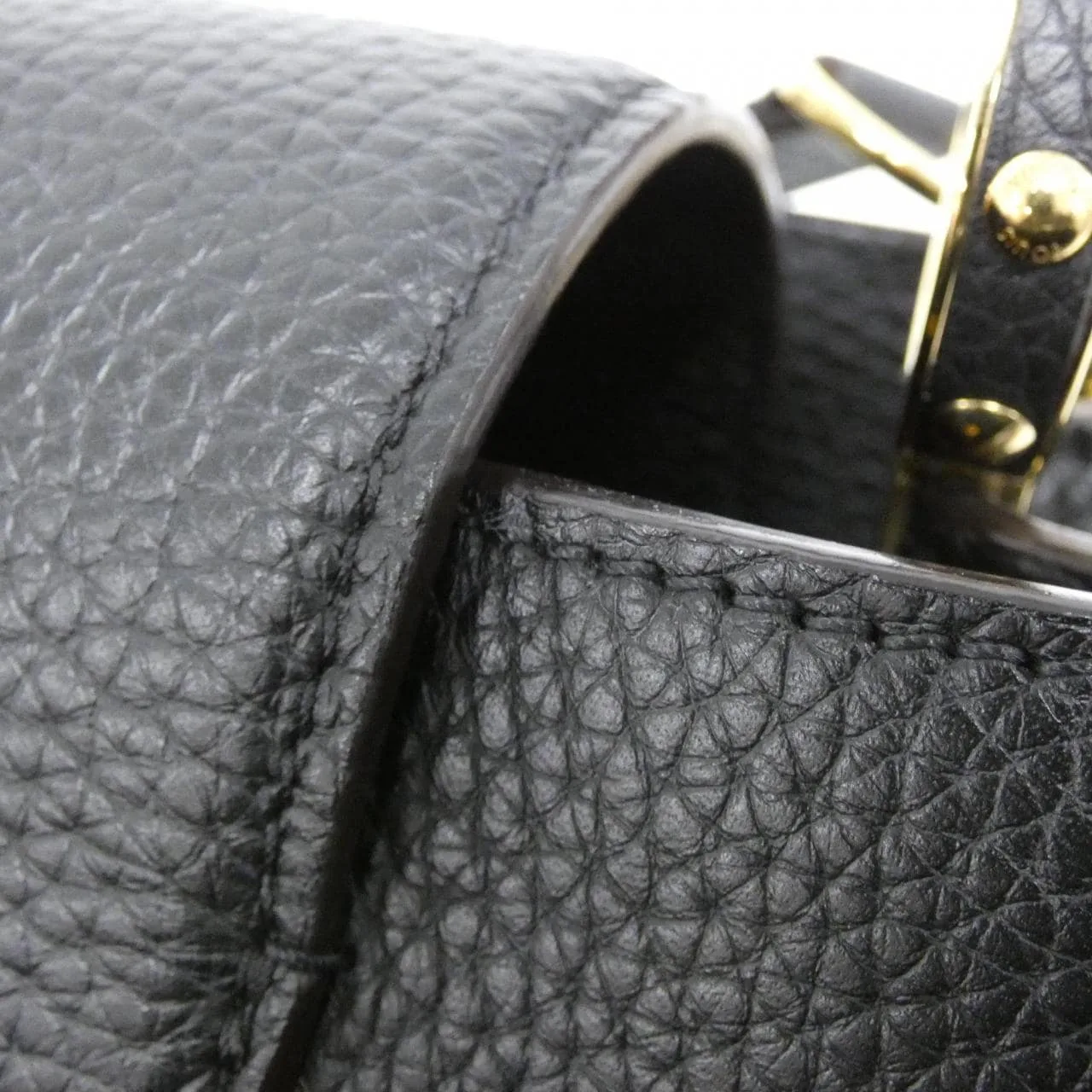 LOUIS VUITTON Capucines M42259 Handbag 黑色 中古品A - 縮圖 6