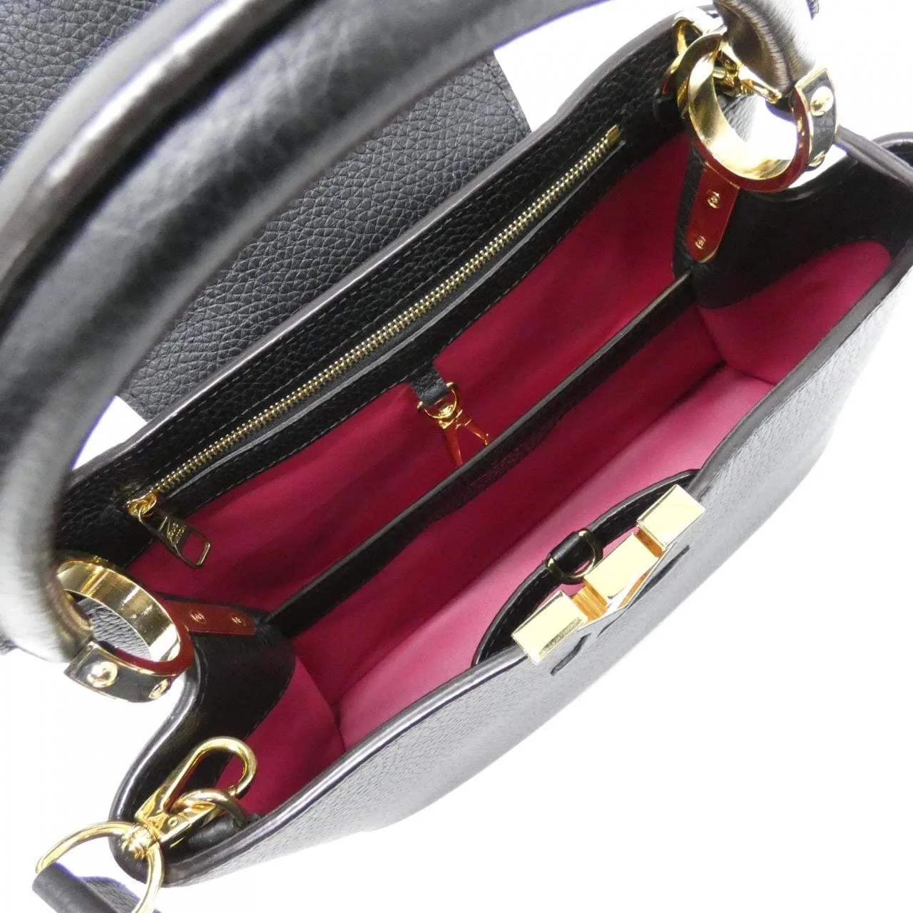 LOUIS VUITTON Capucines M42259 Handbag 黑色 中古品A - 縮圖 8