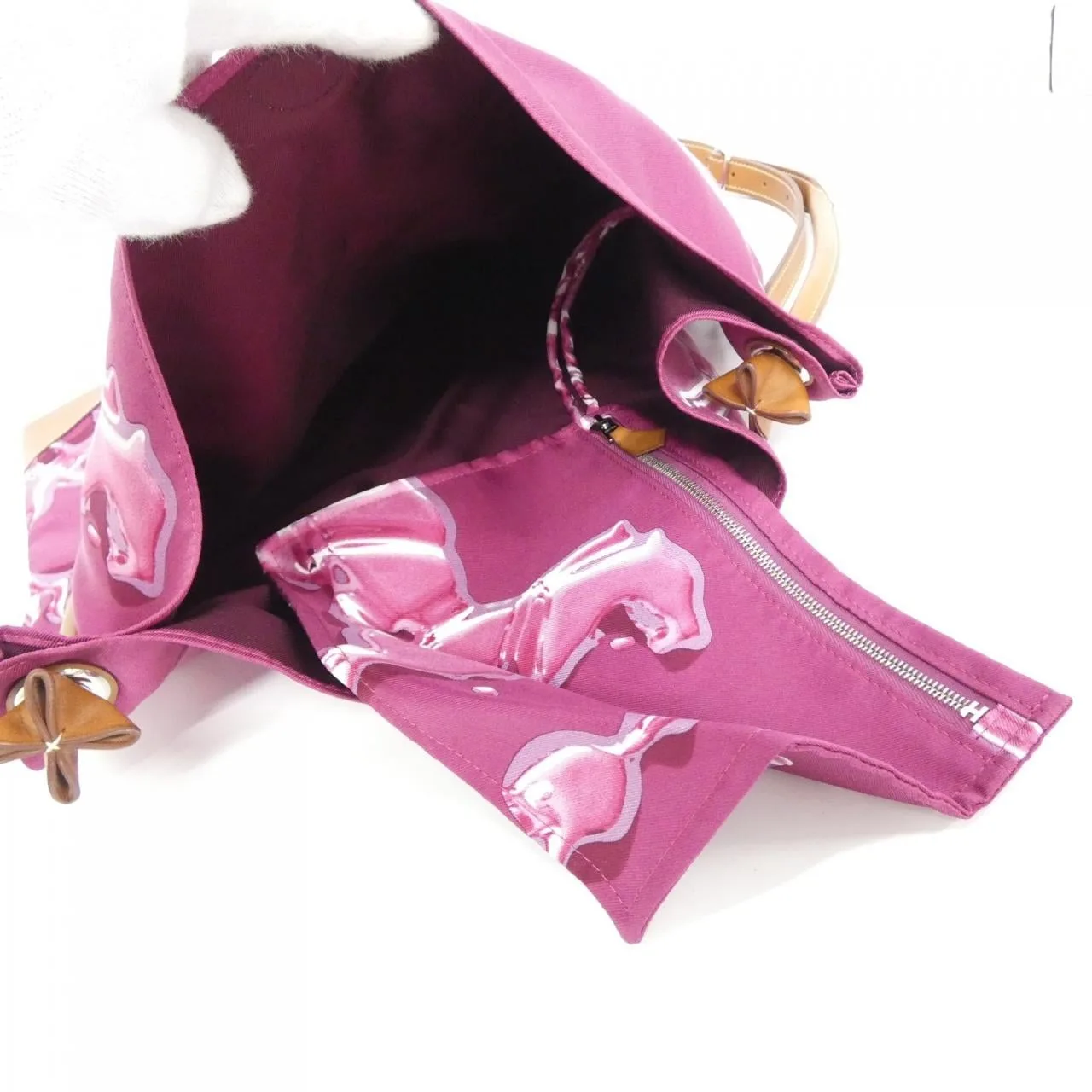 HERMES Silky City 063952CK Shoulder Black Rank B - Thumbnail 9