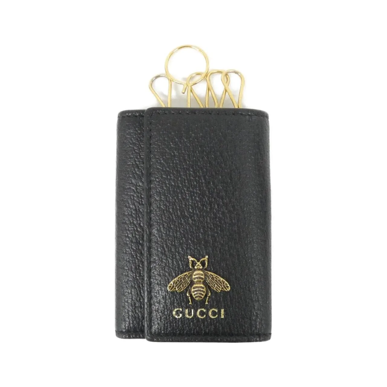 GUCCI 523683 DJ20T Key Case Leather