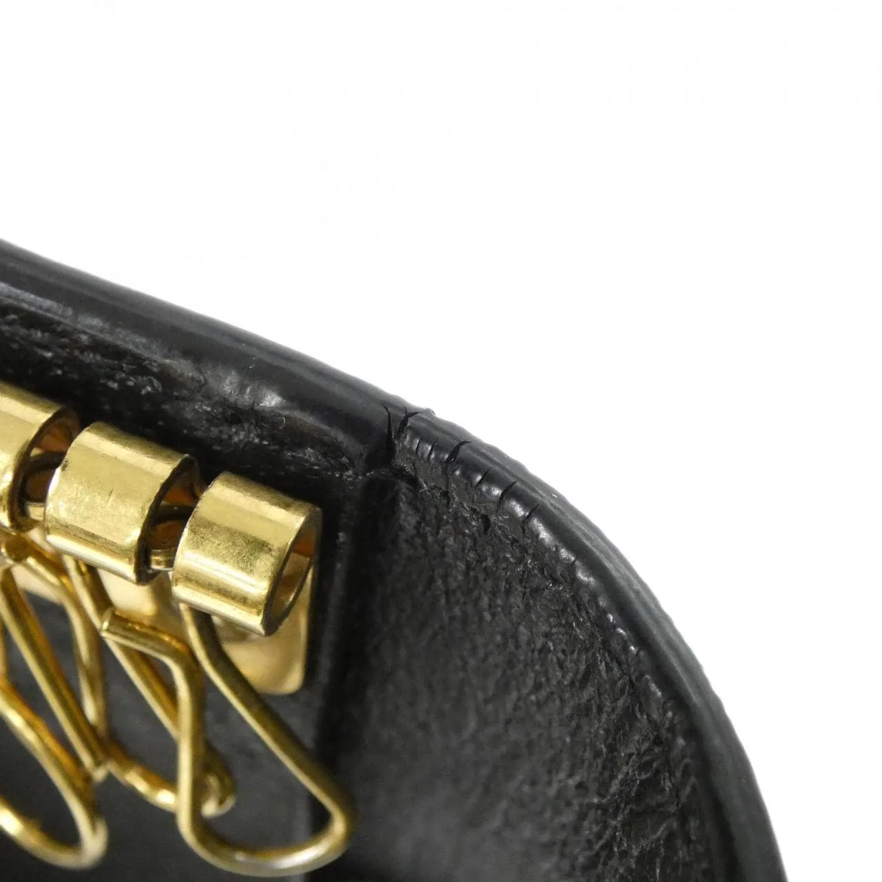 GUCCI 523683 DJ20T Key Case Leather 黑色 皮革 中古品A - 縮圖 5