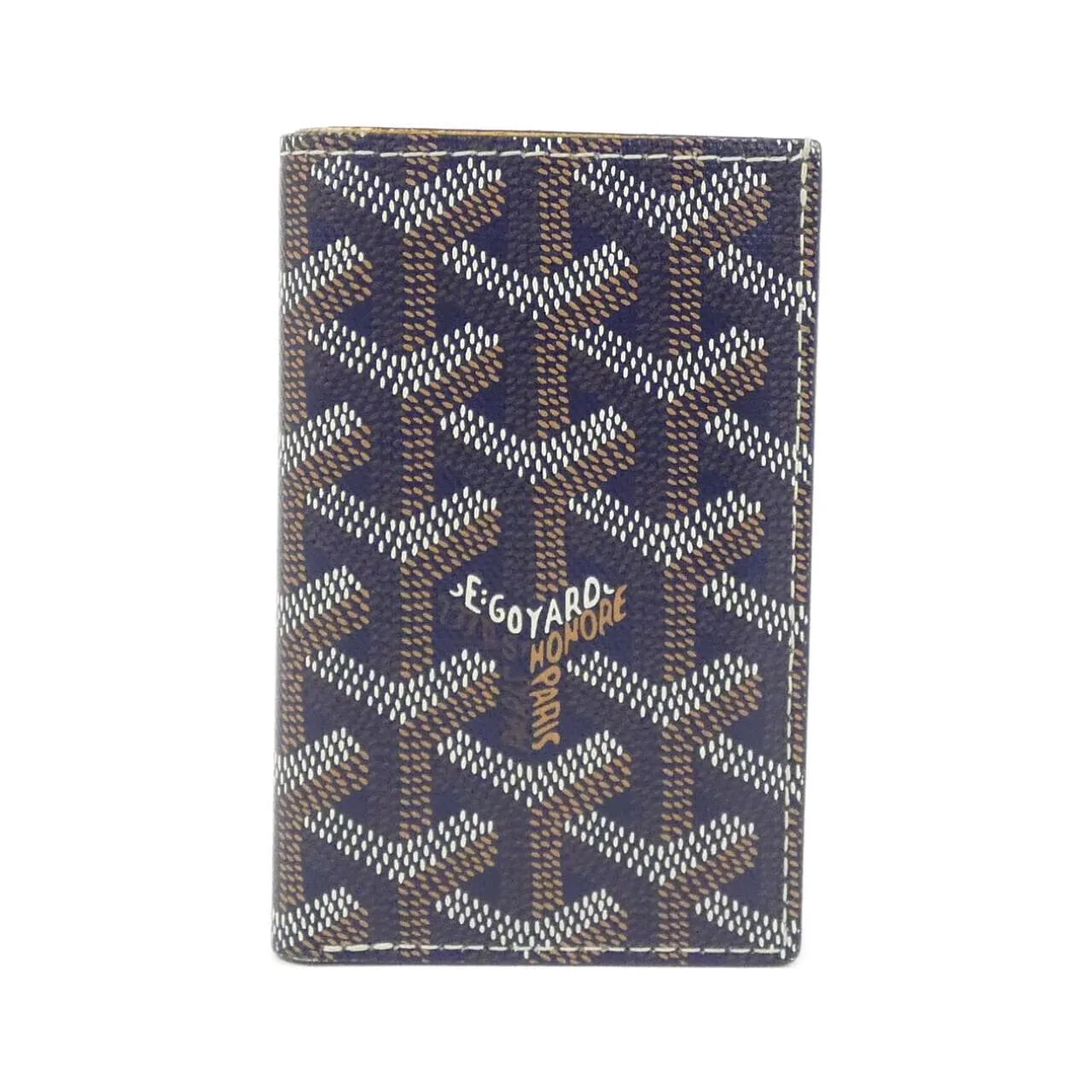 GOYARD APM115 Card Case Canvas Navy
