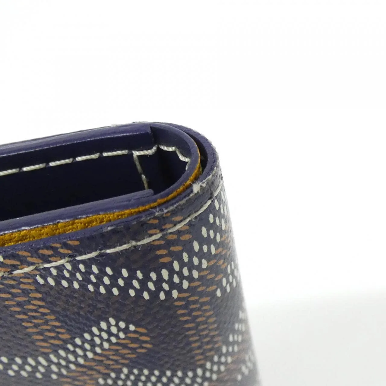 GOYARD APM115 Card Case Canvas 深藍色 帆布 中古品A - 縮圖 3