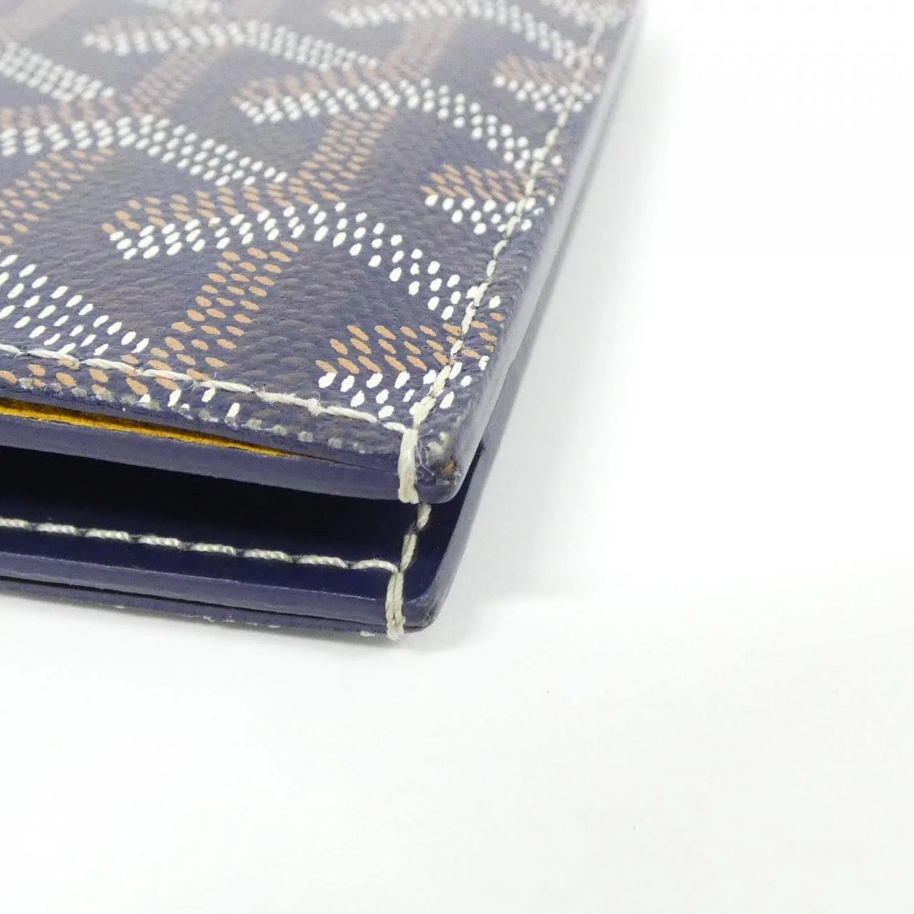 GOYARD APM115 Card Case Canvas 深藍色 帆布 中古品A - 縮圖 4