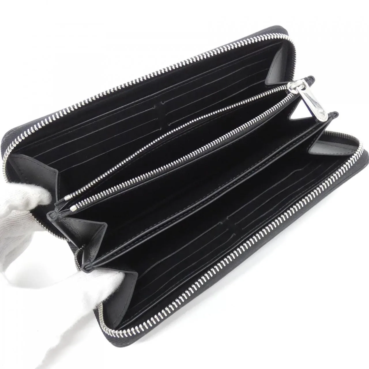 LOUIS VUITTON Mahina M61867 Wallet 黑色 中古品A - 縮圖 4