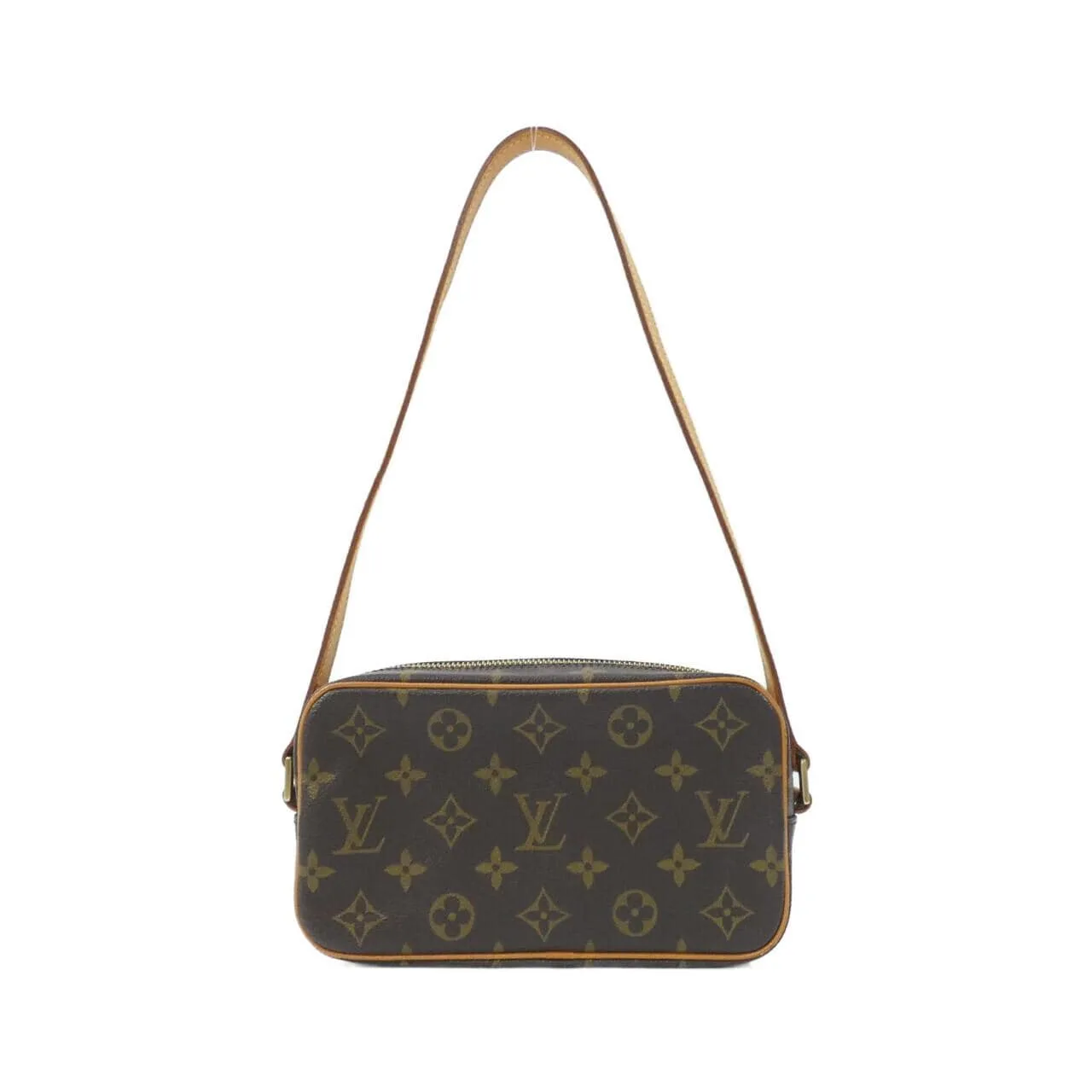 LOUIS VUITTON Pochette M51183 Shoulder Monogram 黑色 Monogram 中古品A - 縮圖 2
