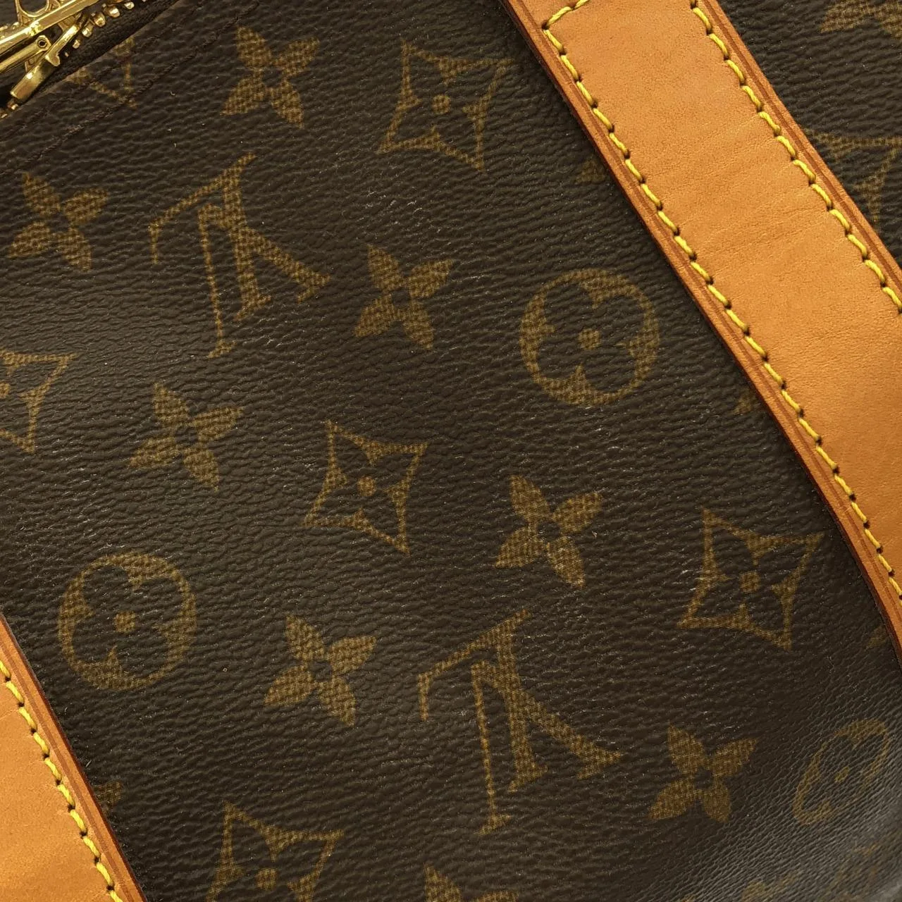 LOUIS VUITTON Keepall M41414 Boston Monogram 黑色 Monogram 中古品A - 縮圖 6