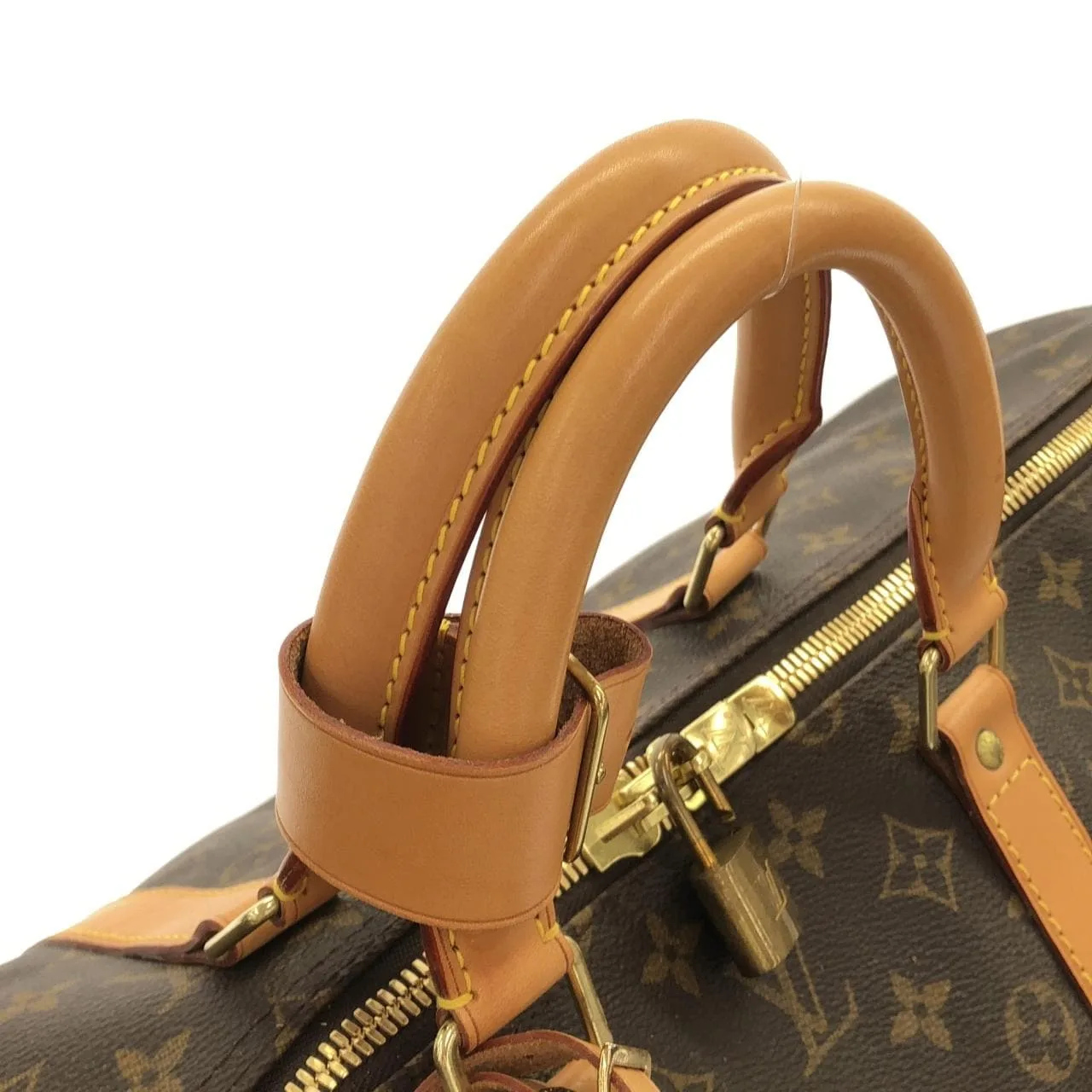 LOUIS VUITTON Keepall M41414 Boston Monogram 黑色 Monogram 中古品A - 縮圖 7