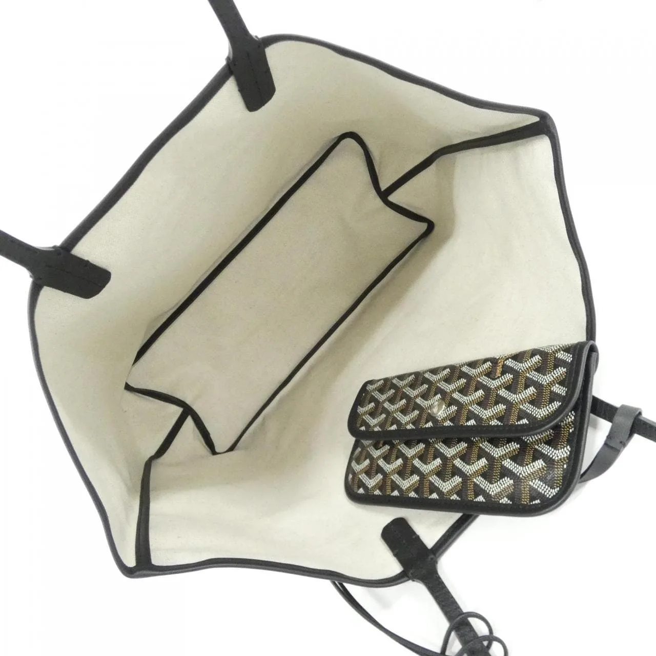 GOYARD Saint Louis AMA LOUIS PM Tote Canvas 黑色 帆布 未使用品 - 縮圖 5