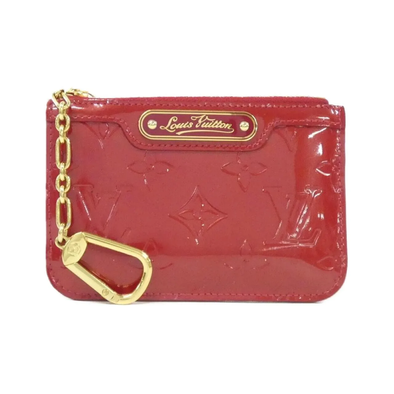 LOUIS VUITTON Pochette M93559 Coin Case Vernis Black