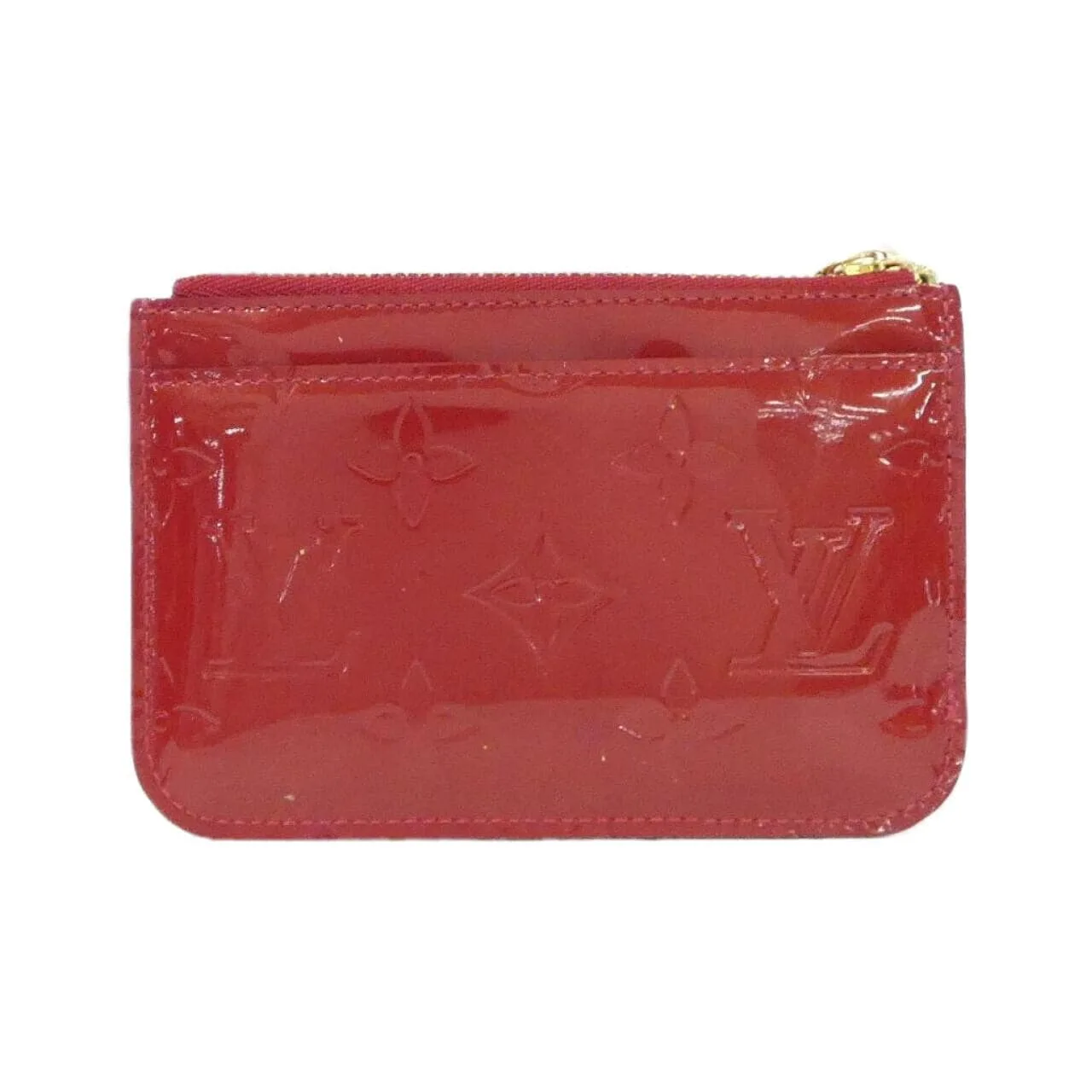 LOUIS VUITTON Pochette M93559 Coin Case Vernis Black Vernis Rank A - Thumbnail 2