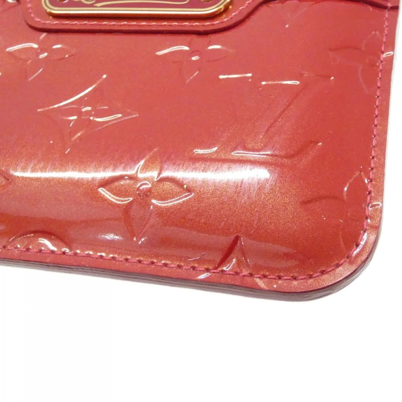 LOUIS VUITTON Pochette M93559 Coin Case Vernis Black Vernis Rank A - Thumbnail 3