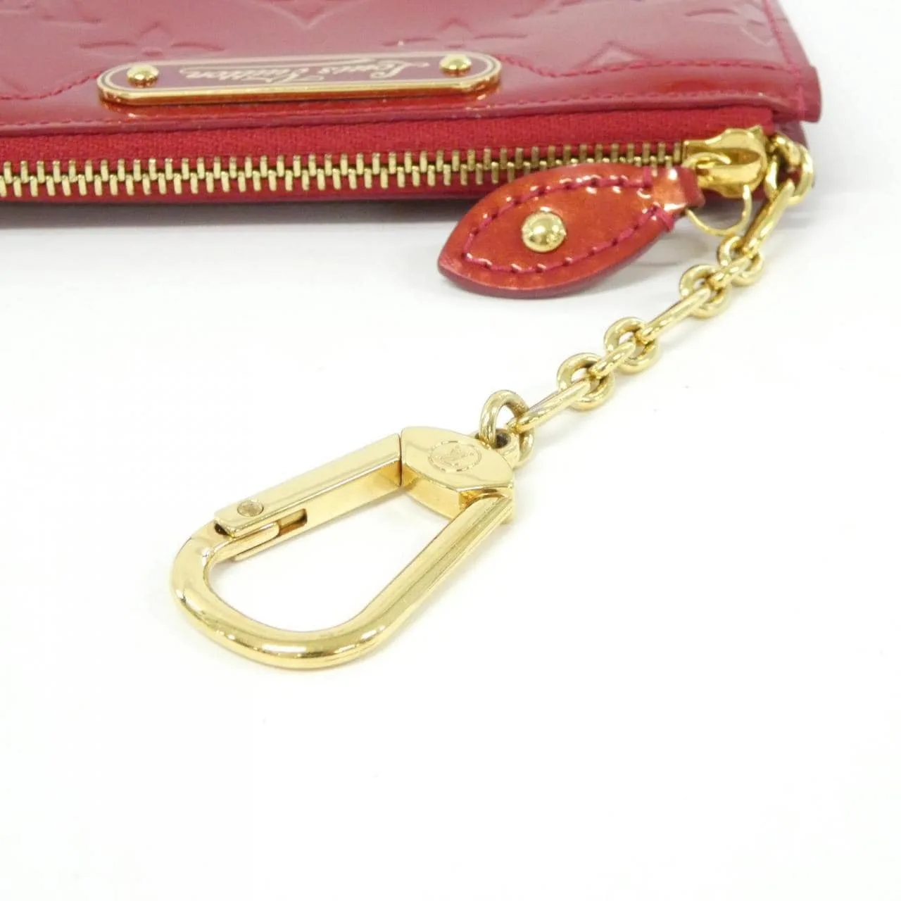 LOUIS VUITTON Pochette M93559 Coin Case Vernis Black Vernis Rank A - Thumbnail 6