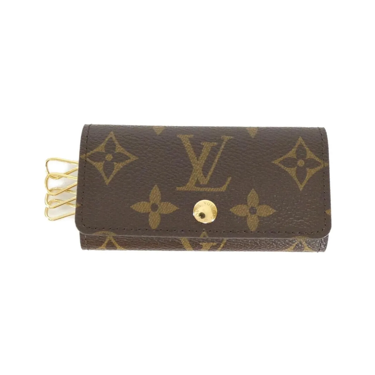 LOUIS VUITTON M62631 Key Case Monogram Black