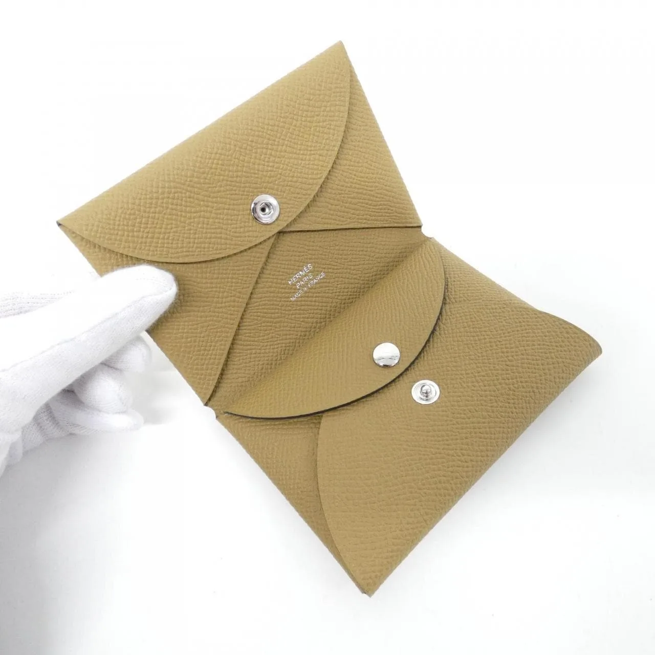 HERMES 083035CK Coin Case Epsom Black Epsom Leather Rank A - Thumbnail 2