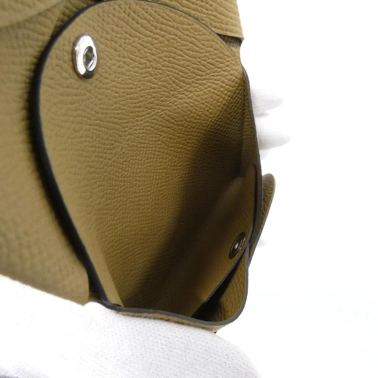 HERMES 083035CK Coin Case Epsom Black Epsom Leather Rank A - Thumbnail 3