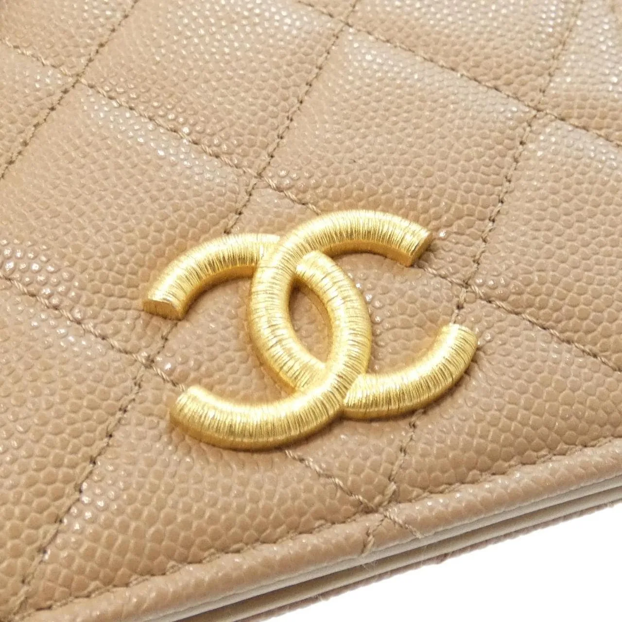 CHANEL Chanel 19 AP3519 Wallet Grained Calfskin Beige Grained Calfskin Rank A - Thumbnail 4