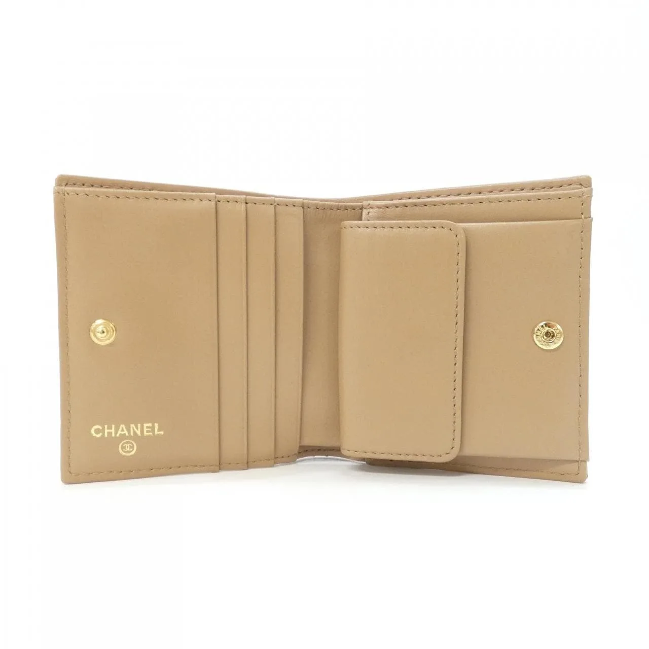 CHANEL Chanel 19 AP3519 Wallet Grained Calfskin Beige Grained Calfskin Rank A - Thumbnail 5