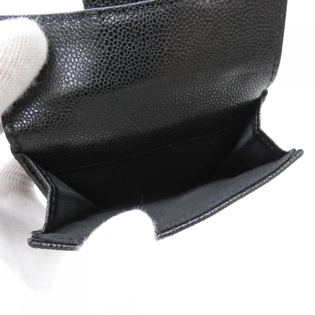 CHANEL Timeless Classic AP0230 Wallet Grained Calfskin 黑色 荔枝紋牛皮 中古品A - 縮圖 6