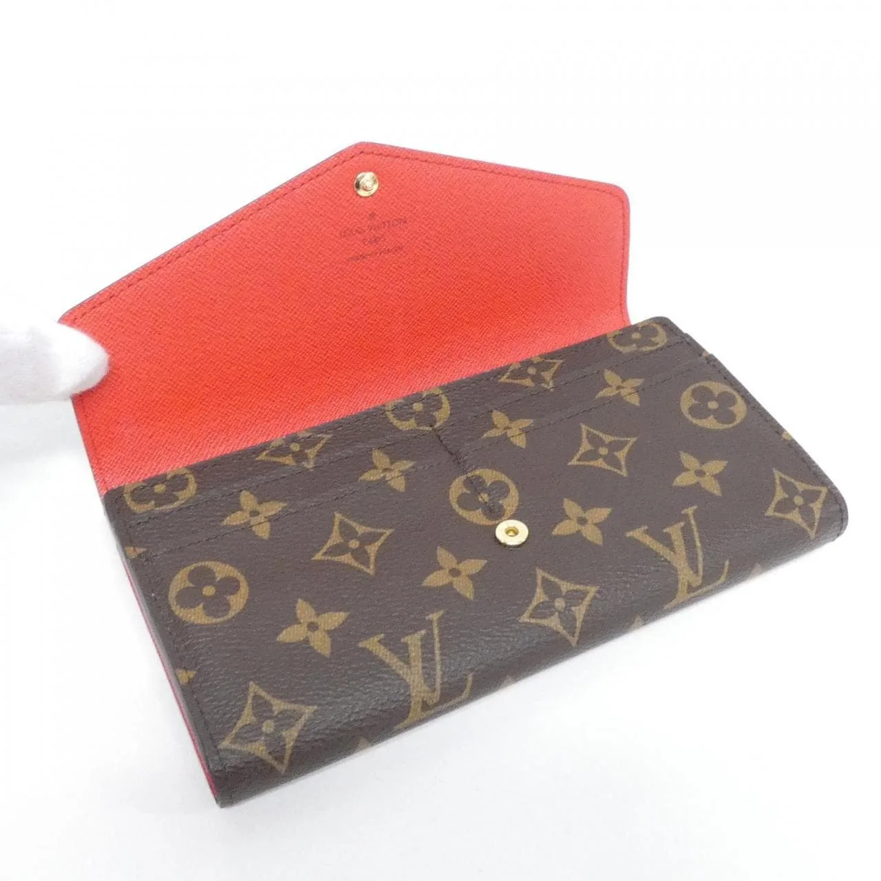 LOUIS VUITTON M62236 Wallet Monogram 黑色 Monogram 中古品A - 縮圖 4