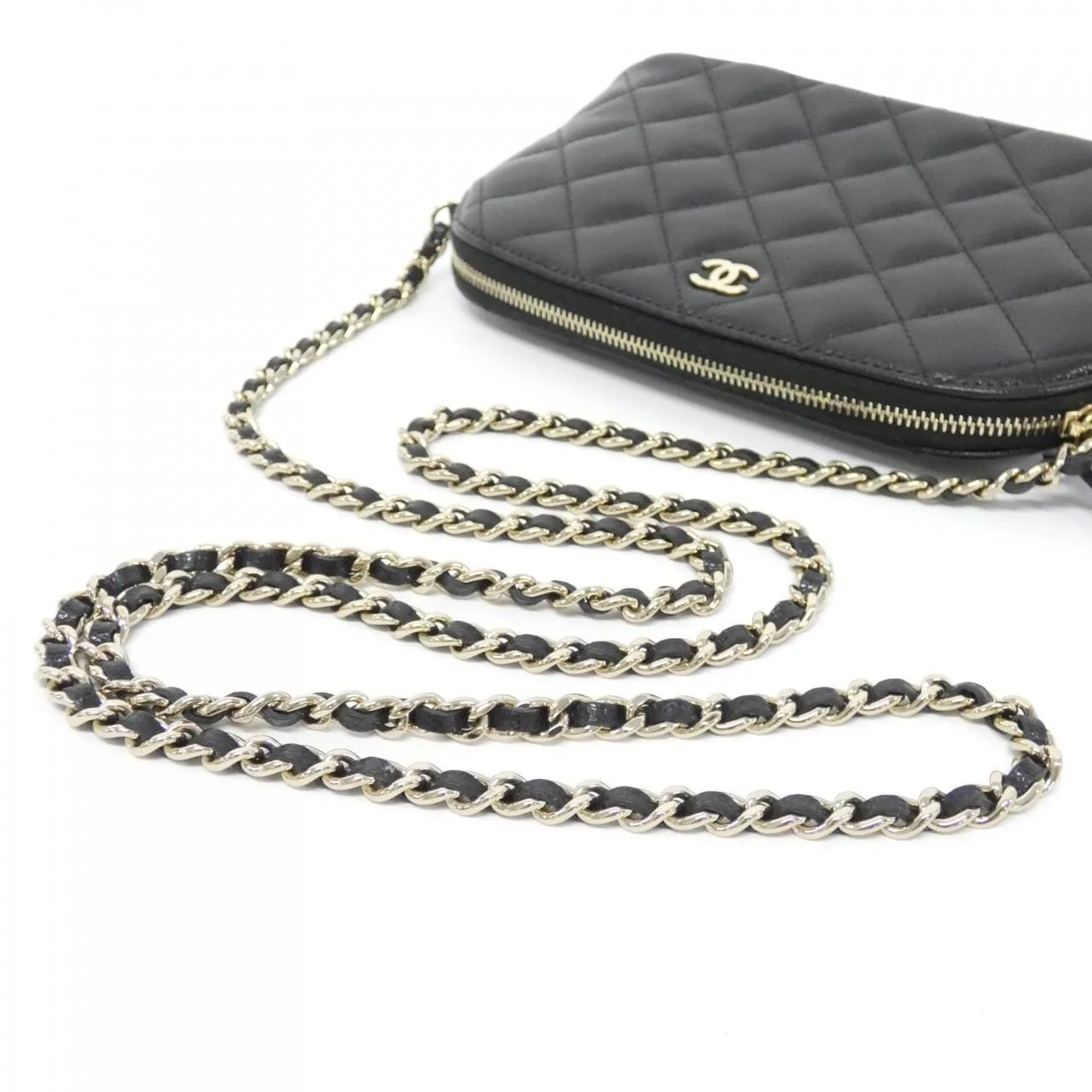 CHANEL Timeless Classic AP4016 Wallet Grained Calfskin 黑色 荔枝紋牛皮 中古品A - 縮圖 7