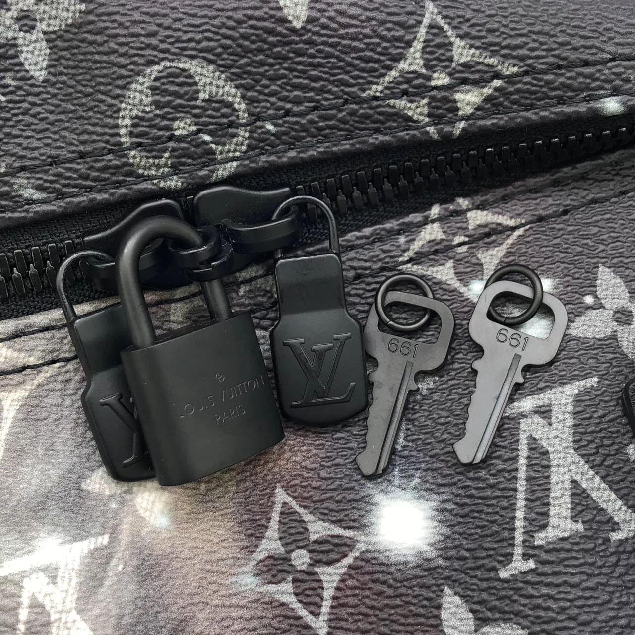 LOUIS VUITTON Keepall M44166 Boston Monogram 銀色 Monogram 中古品A - 縮圖 5