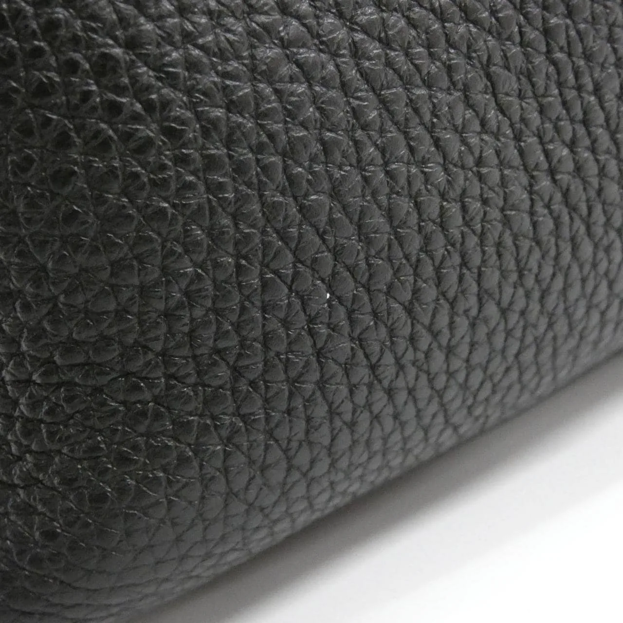 HERMES Picotin 060991CC Handbag Clemence 黑色 Clemence 皮 中古品A - 縮圖 3