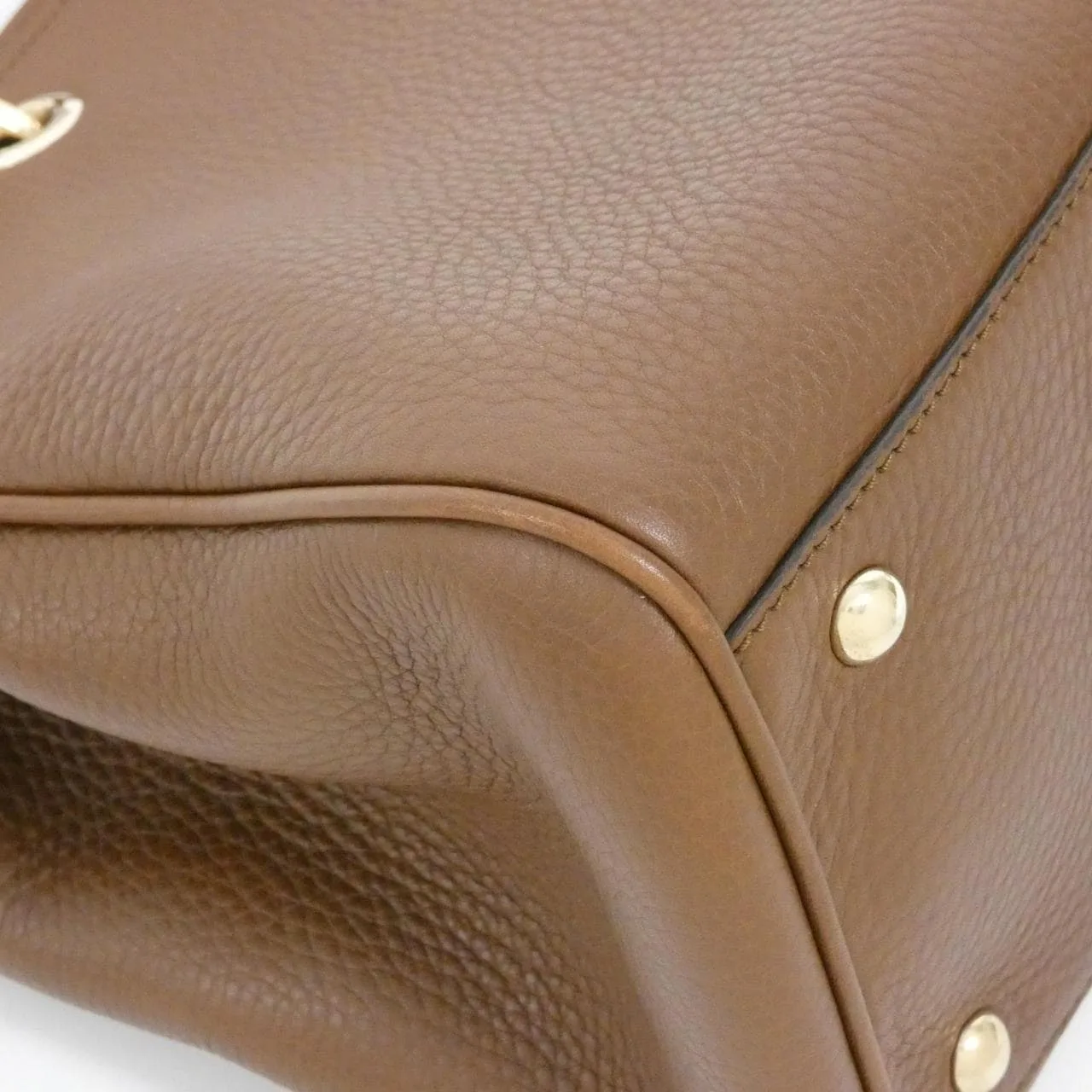 GUCCI Bamboo Shopper 323660 A7M0A Handbag Leather 黑色 皮革 中古品A - 縮圖 4