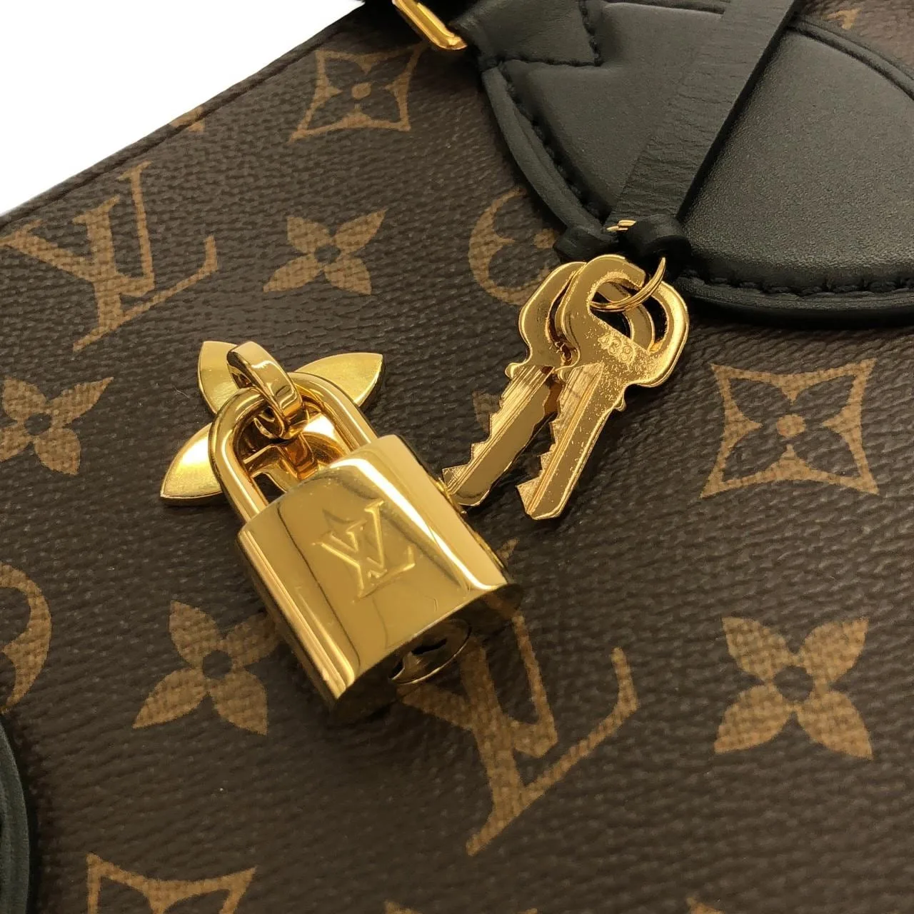 LOUIS VUITTON M44351 Tote Monogram 黑色 Monogram 中古品A - 縮圖 5
