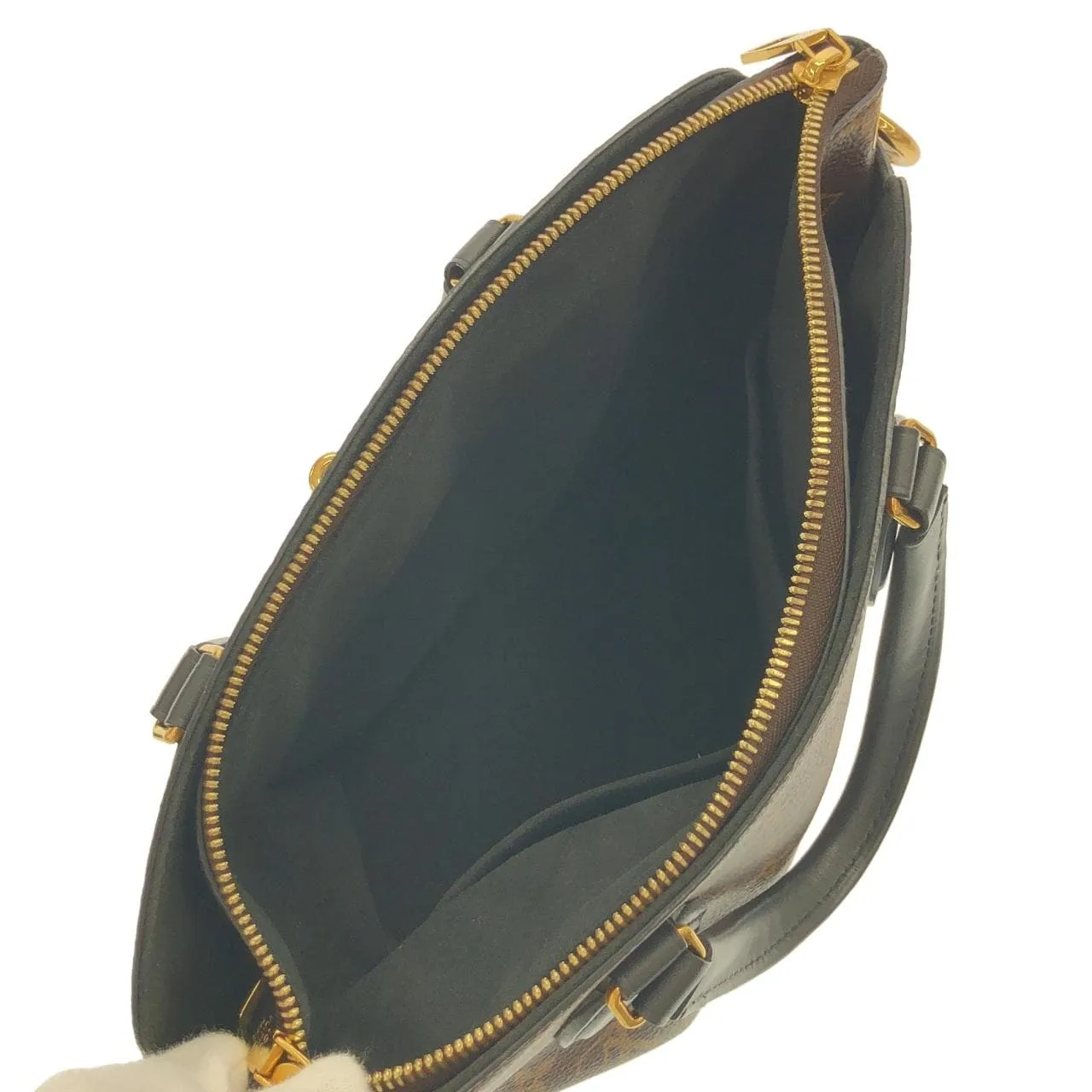 LOUIS VUITTON M44351 Tote Monogram 黑色 Monogram 中古品A - 縮圖 7