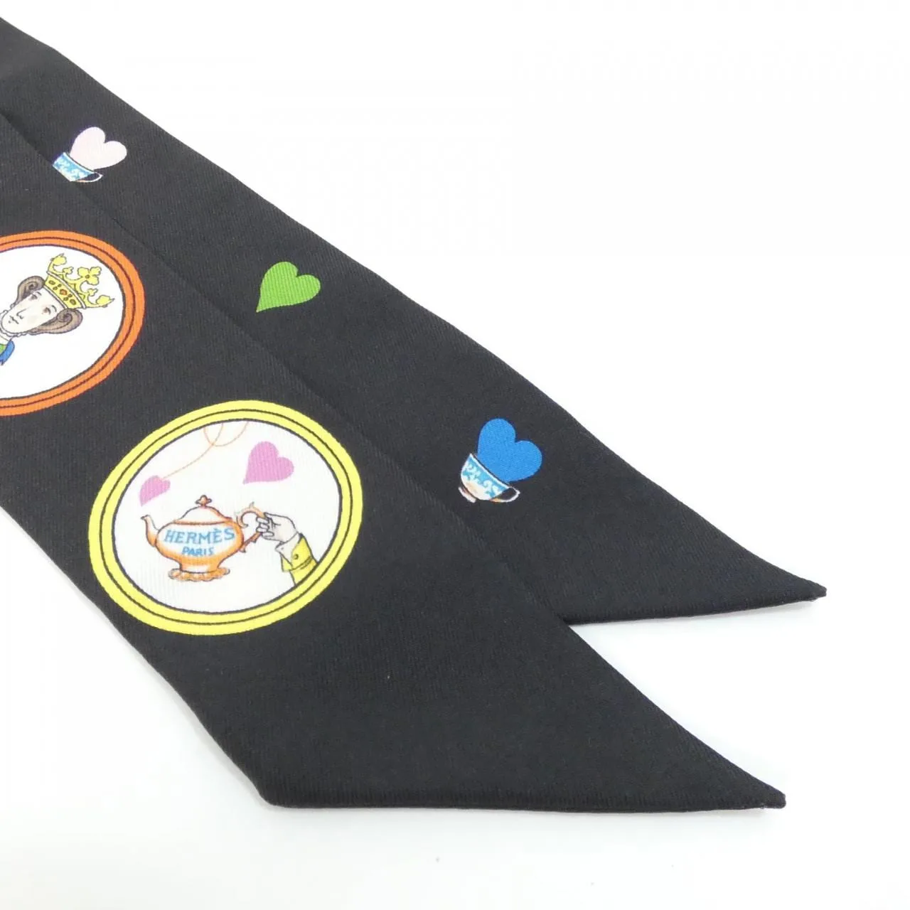 HERMES 063782S Scarf Black Rank A - Thumbnail 2