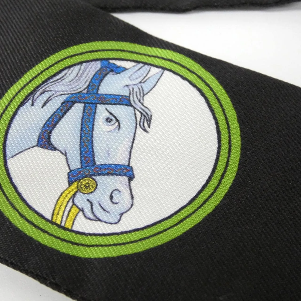 HERMES 063782S Scarf Black Rank A - Thumbnail 4