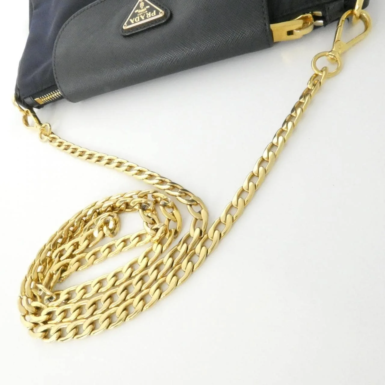 PRADA 1BH085 Shoulder 藍色 中古品B - 縮圖 7