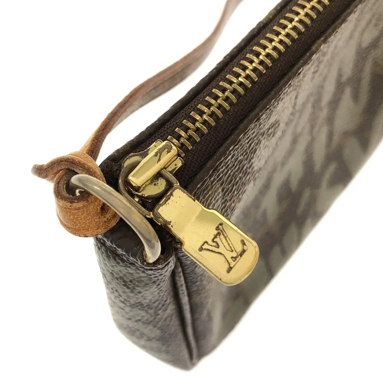 LOUIS VUITTON Pochette M92191 Pochette Monogram 黑色 Monogram 中古品A - 縮圖 4
