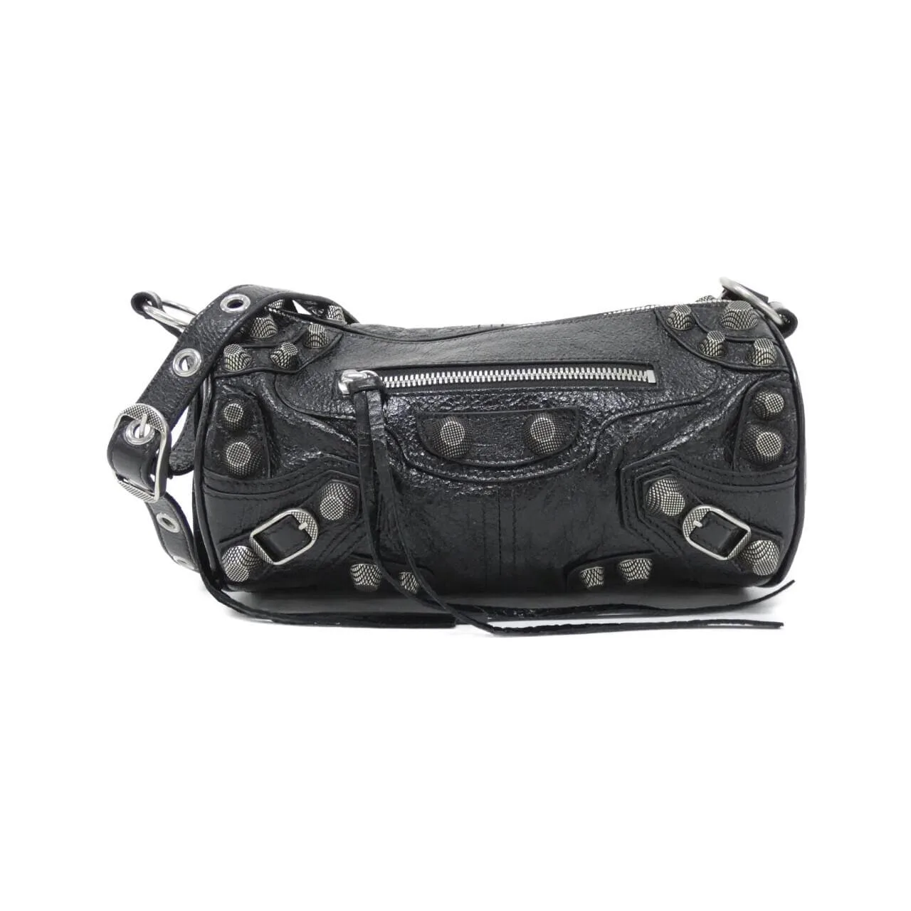 BALENCIAGA Le Cagole 771716 210KR Shoulder Lambskin Black