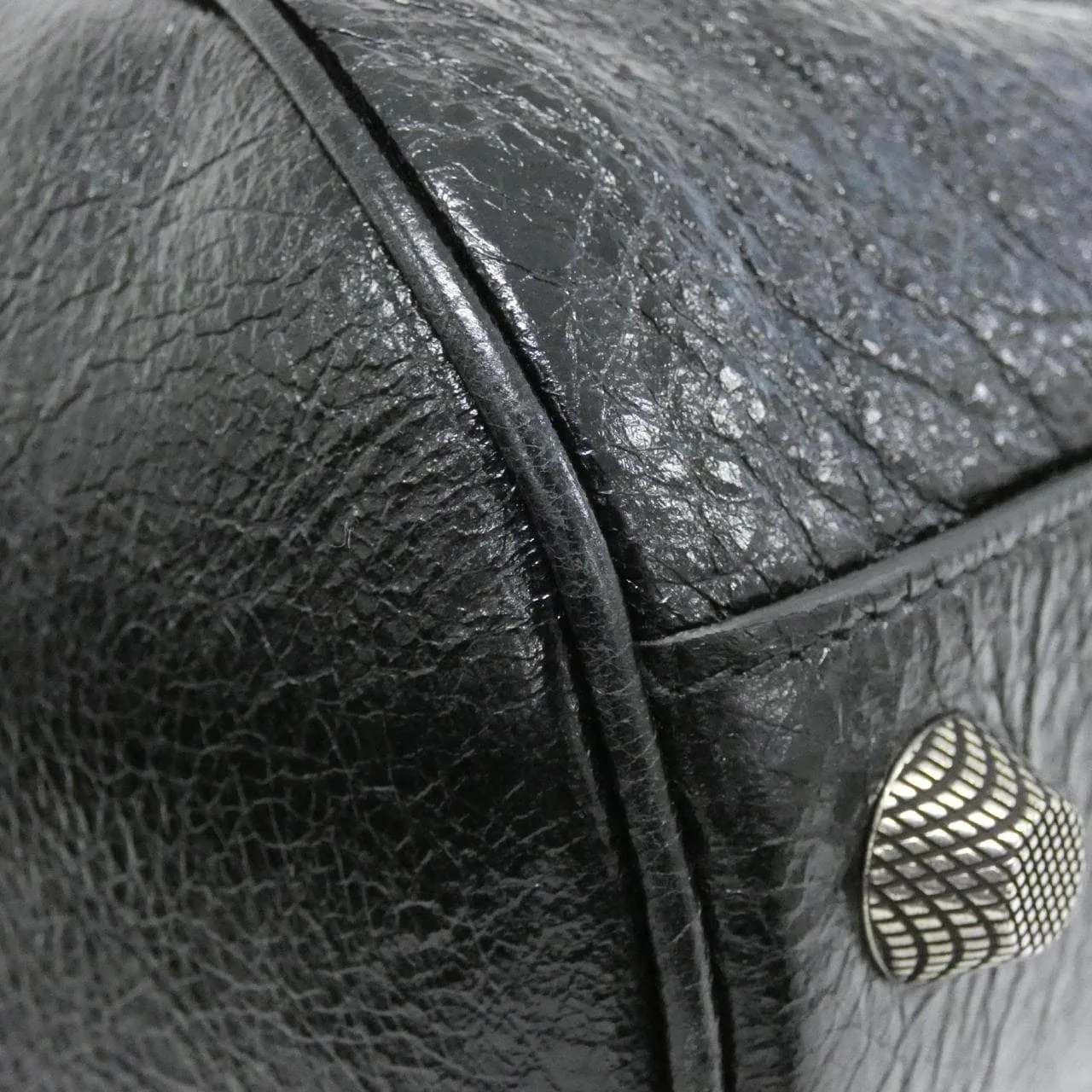 BALENCIAGA Le Cagole 771716 210KR Shoulder Lambskin 黑色 羊皮 中古品A - 縮圖 3