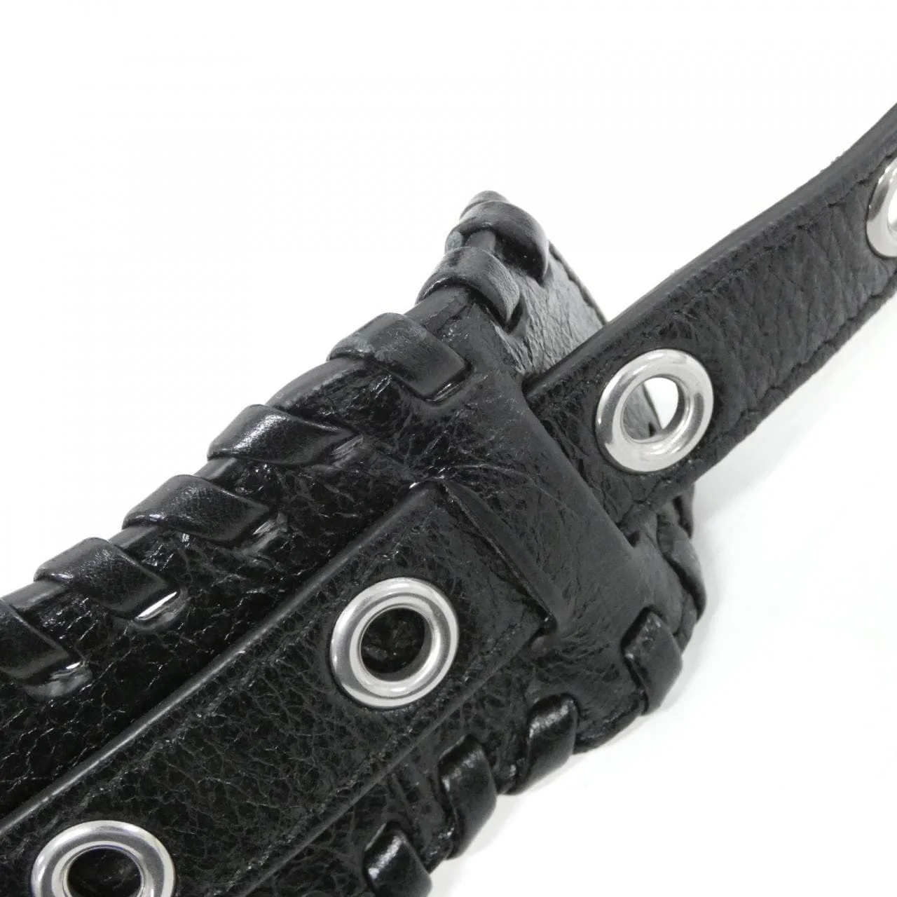 BALENCIAGA Le Cagole 771716 210KR Shoulder Lambskin 黑色 羊皮 中古品A - 縮圖 5